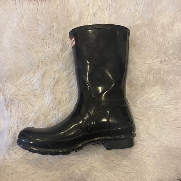 Hunter Short Gloss Rain Boots Size 6 - Picture 3 of 13